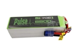 PULSE BATTERY ... LIPO 5500MAH 6-CELL 22.2V 70C EC5 CONNECTOR