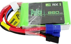 PULSE BATTERY 602... RECEIVER P-TECH LIPO BATTERY 860MAH 15C 7.4V 2S