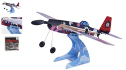 PLAY STEM ... AIRPLANE SCIENCE RUBBER BAND POWERED LOW WING