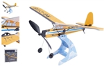 PLAY STEM ... AIRPLANE SCIENCE RUBBER BAND POWERED J-3 CUB