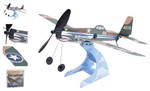 PLAY STEM ... AIRPLANE SCIENCE RUBBER BAND POWERED P-40 WARHAWK