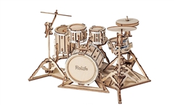 ROBOTIME ROLIFE ... DRUM KIT WOOD LASER MODEL