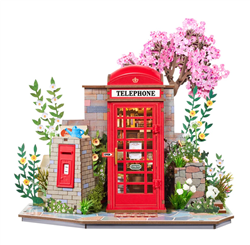 ROBOTIME ROLIFE ... BLOSSOM BOOK BOOTH 3D WOOD PUZZLES