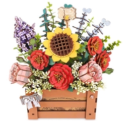ROBOTIME ROLIFE ... WOODEN FLOWER BOX - WOOD BLOOM CRAFT