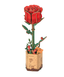 ROBOTIME ROLIFE ... RED ROSE WOOD LASER MODEL