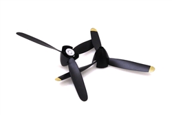 RAGE RC ... 3-BLADE PROPELLER & SPINNER SET (2); SPITFIRE