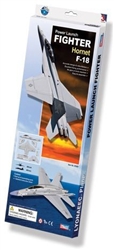 REAL TOY ... F18 FIGHTER RUBBER BAND POWER LAUNCH FOAM GLIDER (18")