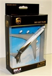 REAL TOY ... UPS CARGO AIRLINER B747 (5" WINGSPAN) (DIE CAST)