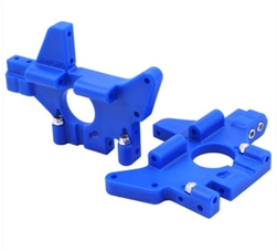 RPM CUSTOM ENG ... REAR BULKHEADS FOR T-MAXX & E-MAXX, BLUE