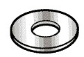 RTL FASTNER ... #6 FLAT WASHERS..100PCS.