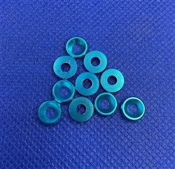 RTL FASTNER ... CONCAVE WASHER 3mm ANODIZED BLUE 12pcs