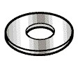 RTL FASTNER ... M3 FLAT WASHERS... 50 PCS.