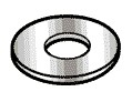 RTL FASTNER ... M4 FLAT WASHERS...50 PCS.