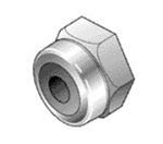 RTL FASTNER ... 8-32 STAINLESS NYLON INSERT LOCK NUTS..12PCS