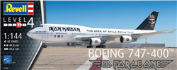 REVELL GERMANY ... BOEING 747 "ED FORCE ONE" IRON MAIDEN 1/144