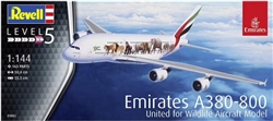 REVELL GERMANY ... AIRBUS A380-800 EMIRATES WILD LIFE AIRLINER 1/144