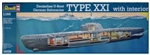 REVELL GERMANY ... U-BOAT XXI TYPE W/INT 1/144