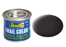 REVELL GERMANY ... 14ML ENAMEL TAR BLACK MATTE TINLETS  .47OZ