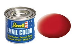 REVELL GERMANY ... 14ML ENAMEL CARMINE RED MATTE TINLETS  .47OZ