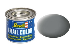 REVELL GERMANY ... 14ML ENAMEL MOUSE GREY MATTE TINLETS  .47OZ
