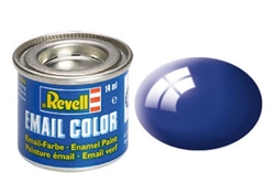 REVELL GERMANY ... 14ML ENAMEL ULTRAMARINE-BLUE GLOSS TINLETS  .47OZ