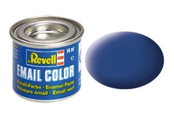 REVELL GERMANY ... 14ML ENAMEL BLUE MATTE TINLETS  .47OZ