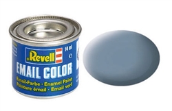 REVELL GERMANY ... 14ML ENAMEL GREY MATTE TINLETS  .47OZ