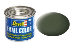 REVELL GERMANY ... 14ML ENAMEL BRONZE GREEN MATTE TINLETS  .47OZ