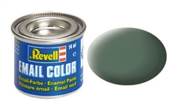 REVELL GERMANY ... 14ML ENAMEL GREENISH GREY MATTE TINLETS  .47OZ