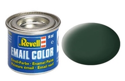 REVELL GERMANY ... 14ML ENAMEL RAF DARK GREEN MATTE TINLETS  .47OZ