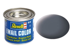 REVELL GERMANY ... 14ML ENAMEL TANK GREY MATTE TINLETS  .47OZ