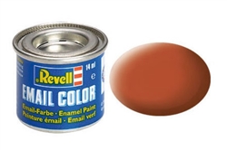 REVELL GERMANY ... 14ML ENAMEL BROWN MATTE TINLETS  .47OZ