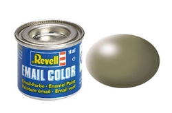 REVELL GERMANY ... 14ML ENAMEL GREYISH GREEN SILK TINLETS  .47OZ