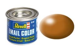 REVELL GERMANY ... 14ML ENAMEL WOOD BROWN SILK TINLETS  .47OZ