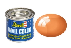REVELL GERMANY ... 14ML ENAMEL ORANGE CLEAR TINLETS  .47OZ