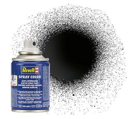 REVELL GERMANY ... 100ML ACRYLIC BLACK GLOSS SPRAY