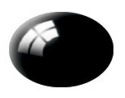 REVELL GERMANY ... 18ML BOTTLE ACRYLIC BLACK GLOSS