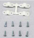 SIG ... LANDING GEAR CLIPS 1/8  W/SCREWS 4PKG