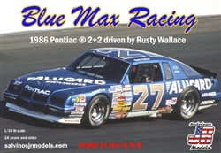 SALVINOS JR MODELS ... BLUE MAX RACING RUSTY WALLACE #27 PONTIAC 2+2 1986 RACE 1/24