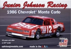 SALVINOS JR MODELS ... CHEVY MONTE CARLO 1986 NEIL BONNET #12 JUNIOR JOHNSON RACING