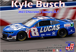 SALVINOS JR MODELS ... KYLE BUSCH 2023 NASCAR CHEVT CAMARO ZL1 LUCAS OIL Ltd Prod