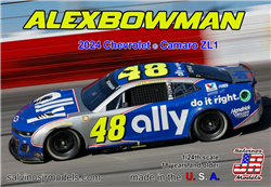 SALVINOS JR MODELS ... CAMARO ZL1 (DARLINGTON)  ALEX BOWMAN 2024 1/24
