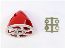 SPIN ... AIR-FLOW SPINNER WITH ALUMINUM BACKPLATE 51MM (2") RED