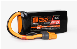 SPEKTRUM ... LIPO 1300MAH 3S 11.1V SMART G2 LIPO 30C; IC3