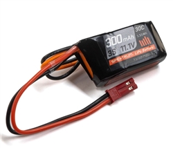 SPEKTRUM 0... 300MAH 3S 11.1V LIPO 30C  JST CONNECTOR