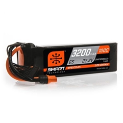 SPEKTRUM 00... 3200MAH 6S 22.2V SMART LIPO 100C IC5