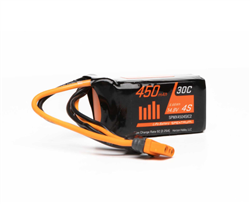 SPEKTRUM 2... 450MAH 4S 14.8V 30C LIPO BATTERY; IC2