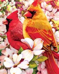 SPRINGBOK PUZZLES 3301487... SPRINGTIME CARDINALS 500PC PUZ