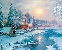 SPRINGBOK PUZZLES 3401506... MOONLIT LAKE 500PC PUZZLE