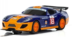 SCALEXTRIC ... TEAM GULF GT DARK/BLUE ORANGE